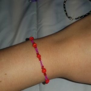 red & pink bracelet!